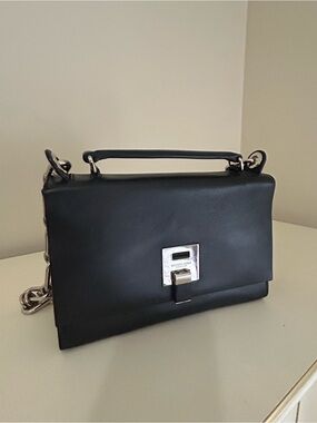 Michael Kors Collection Black Leather Bag Made in Italy